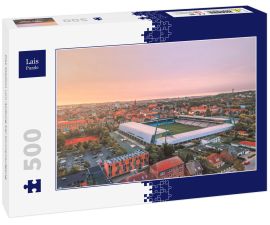 Lais Puzzle - Das Stadion von Aalborg bei Sonnenaufgang - 500 Teile
