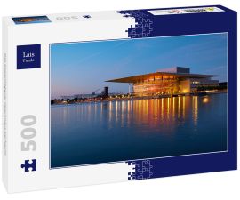 Lais Puzzle - Das Kopenhagener Opernhaus bei Nacht - 500 Teile
