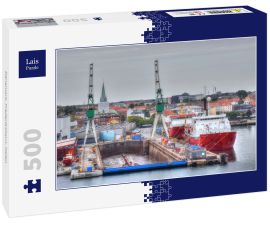 Lais Puzzle - Dänemark, Frederikshavn, Hafen - 500 Teile