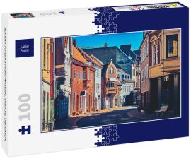 Lais Puzzle - Schöne Straßen in der Altstadt. Odense, Dänemark - 100 Teile