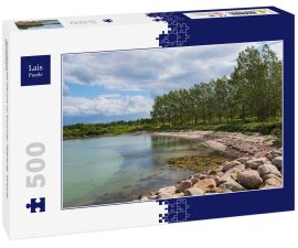 Lais Puzzle - Knudshoved Marina im Sommer. Hjejlevej, Nyborg, Dänemark - 500 Teile