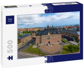 Lais Puzzle - Aarhus, Dänemark. Luftaufnahme der Stadt mit dem Aarhus Court - 500 Teile
