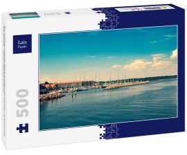 Lais Puzzle - Ein wunderschöner Blick auf den Jachthafen Juelsminde - Dänemark - Hedensted Kommune - 500 Teile