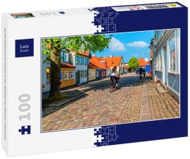 Lais Puzzle - Bunte traditionelle Häuser in der Altstadt von Odense, Dänemark - 100 Teile