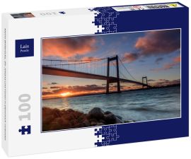 Lais Puzzle - Kleine Beltbrücke, die Jütland und Fünen in Dänemark verbindet - 100 Teile
