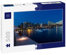 Lais Puzzle - Aarhus bei Nacht, Dänemark - 500 Teile