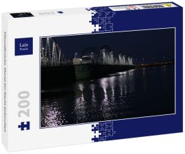 Lais Puzzle - Vilsundbrücke, Morsø bei Nacht beleuchtet - 200 Teile