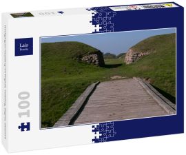 Lais Puzzle - Durchgang zur Hauptburg mit Ringwall, Trelleborg, Slagelse, Dänemark - 100 Teile
