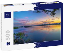 Lais Puzzle - Sonnenuntergang über dem See - Silkeborg - 500 Teile