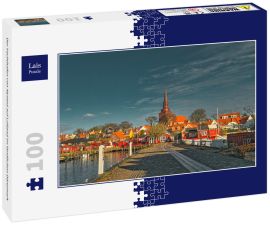 Lais Puzzle - Der Yachthafen von Nysted auf Lolland im ländlichen Dänemark - 100 Teile
