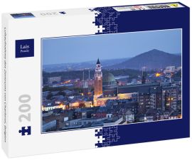 Lais Puzzle - Luftaufnahme des Zentrums von Charleroi, Belgien - 200 Teile