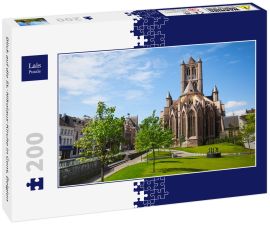 Lais Puzzle - Blick auf die St.-Nikolaus-Kirche in Gent, Belgien - 200 Teile