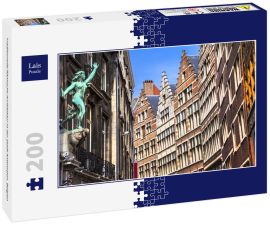 Lais Puzzle - Traditionelle flämische Architektur in der Stadt Antwerpen. Belgien - 200 Teile