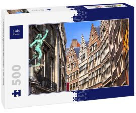 Lais Puzzle - Traditionelle flämische Architektur in der Stadt Antwerpen. Belgien - 500 Teile