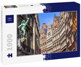 Lais Puzzle - Traditionelle flämische Architektur in der Stadt Antwerpen. Belgien - 1.000 Teile