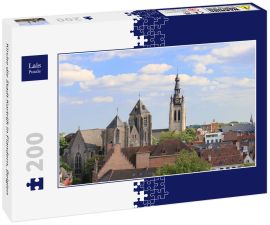 Lais Puzzle - Kirche die Stadt Kortrijk in Flandern, Belgien - 200 Teile