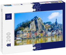 Lais Puzzle - Blick auf die schöne Landschaft von Dinant mit der Zitadelle über der Stadt - 200 Teile