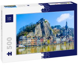 Lais Puzzle - Blick auf die schöne Landschaft von Dinant mit der Zitadelle über der Stadt - 500 Teile