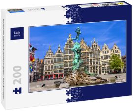 Lais Puzzle - Traditionelle flämische Architektur in Belgien - Stadt Antwerpen - 200 Teile