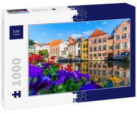Lais Puzzle - Häuser an einem Kanal in der Altstadt von Gent, Belgien - 1.000 Teile