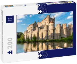 Lais Puzzle - Mittelalterliches Schloss Gravensteen (Schloss der Grafen) in Gent, Belgien - 200 Teile