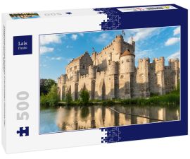 Lais Puzzle - Mittelalterliches Schloss Gravensteen (Schloss der Grafen) in Gent, Belgien - 500 Teile