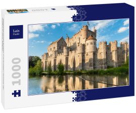 Lais Puzzle - Mittelalterliches Schloss Gravensteen (Schloss der Grafen) in Gent, Belgien - 1.000 Teile