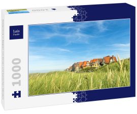 Lais Puzzle - Küstenlinie in Belgien mit Dünen und typischen Häusern - 1.000 Teile