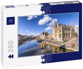 Lais Puzzle - Gent, Belgien: Touristen besuchen die alte mittelalterliche Stadt - 200 Teile