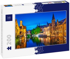 Lais Puzzle - Brügge. Kanal Rozenhoedkaai Blick auf das Haus Perez de Malvenda - 200 Teile