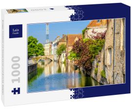 Lais Puzzle - Brügge Stadtbild mit Wasserkanal und Brücke, Belgien - 1.000 Teile