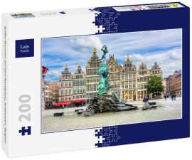 Lais Puzzle - Brabo-Brunnen auf dem Marktplatz, Antwerpen, Belgien - 200 Teile