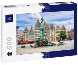 Lais Puzzle - Brabo-Brunnen auf dem Marktplatz, Antwerpen, Belgien - 500 Teile