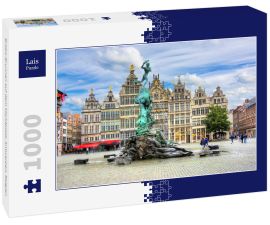 Lais Puzzle - Brabo-Brunnen auf dem Marktplatz, Antwerpen, Belgien - 1.000 Teile