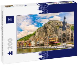Lais Puzzle - Panoramablick auf das Maasufer mit Häusern und der Kirche Mariä Himmelfahrt in Dinant - Belgien - 200 Teile