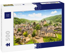 Lais Puzzle - Panoramalandschaft von Durbuy, Belgien. Die kleinste Stadt der Welt - 500 Teile