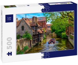 Lais Puzzle - Klassische Ansicht des historischen Stadtzentrums von Brügge (Brugge), Provinz Westflandern, Belgien. Stadtbild von Brügge - 500 Teile