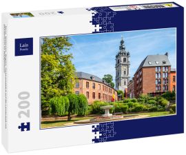 Lais Puzzle - Mons, Wallonien, Belgien. Panoramablick auf die Landschaft mit Glockenturm im Stadtzentrum - 200 Teile