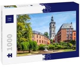 Lais Puzzle - Mons, Wallonien, Belgien. Panoramablick auf die Landschaft mit Glockenturm im Stadtzentrum - 1.000 Teile
