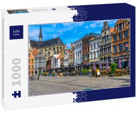 Lais Puzzle - Grote Markt in Mechelen, Belgien. Mechelen ist eine Stadt und Gemeinde in der Provinz Antwerpen, Flandern, Belgien - 1.000 Teile