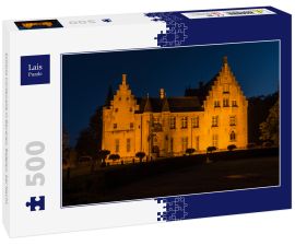 Lais Puzzle - Schloss Cortewalle in Beveren, Belgien, bei Nacht - 500 Teile