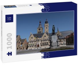 Lais Puzzle - Belfried des Rathauses und Sint-Niklaas-Kirche in Diksmuide Westflandern Belgien - 1.000 Teile