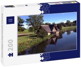 Lais Puzzle - Bootshaus auf einem Fluss in Kildare Irland - 200 Teile