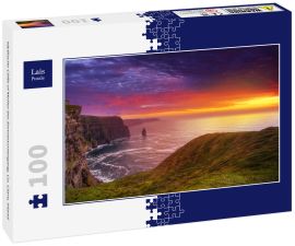 Lais Puzzle - Idyllische Cliffs of Moher bei Sonnenuntergang, Co. Clare, Irland - 100 Teile