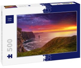 Lais Puzzle - Idyllische Cliffs of Moher bei Sonnenuntergang, Co. Clare, Irland - 500 Teile