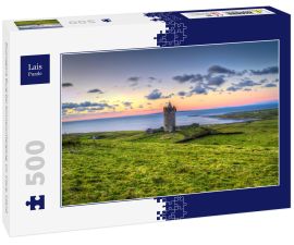 Lais Puzzle - Doonagore Burg bei Sonnenuntergang, Co. Clare, Irland - 500 Teile