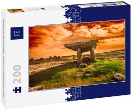 Lais Puzzle - Antiker Poulnabrone Dolmen, The Burren, Grafschaft Clare, Irland - 200 Teile
