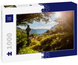 Lais Puzzle - Altes keltisches Kreuz in Glendalough, Wicklow-Gebirge, Irland, Irland - 1.000 Teile