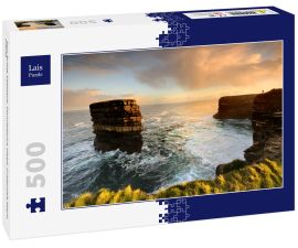 Lais Puzzle - Dun Briste Seastack, Downpatrick Head, Grafschaft Mayo, Irland - 500 Teile