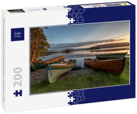 Lais Puzzle - Boote auf dem Lough Corrib, Grafschaft Galway, Connemara, Irland - 200 Teile